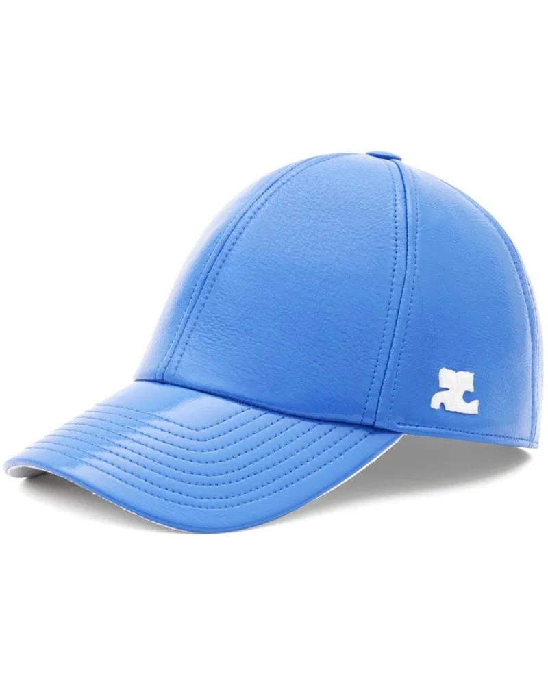 Courrèges Baseballkappe mit Logo-Patch - Blau Blau
