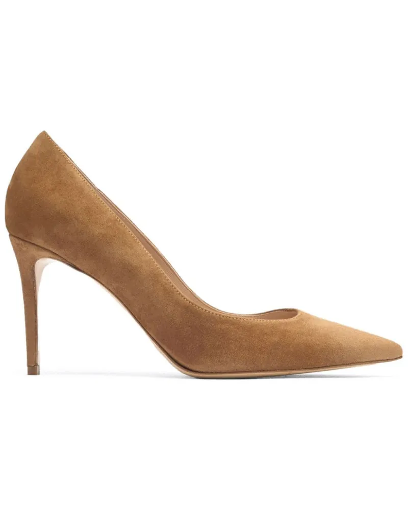 Scarosso Greta Pumps aus Wildleder 90mm - Braun Braun