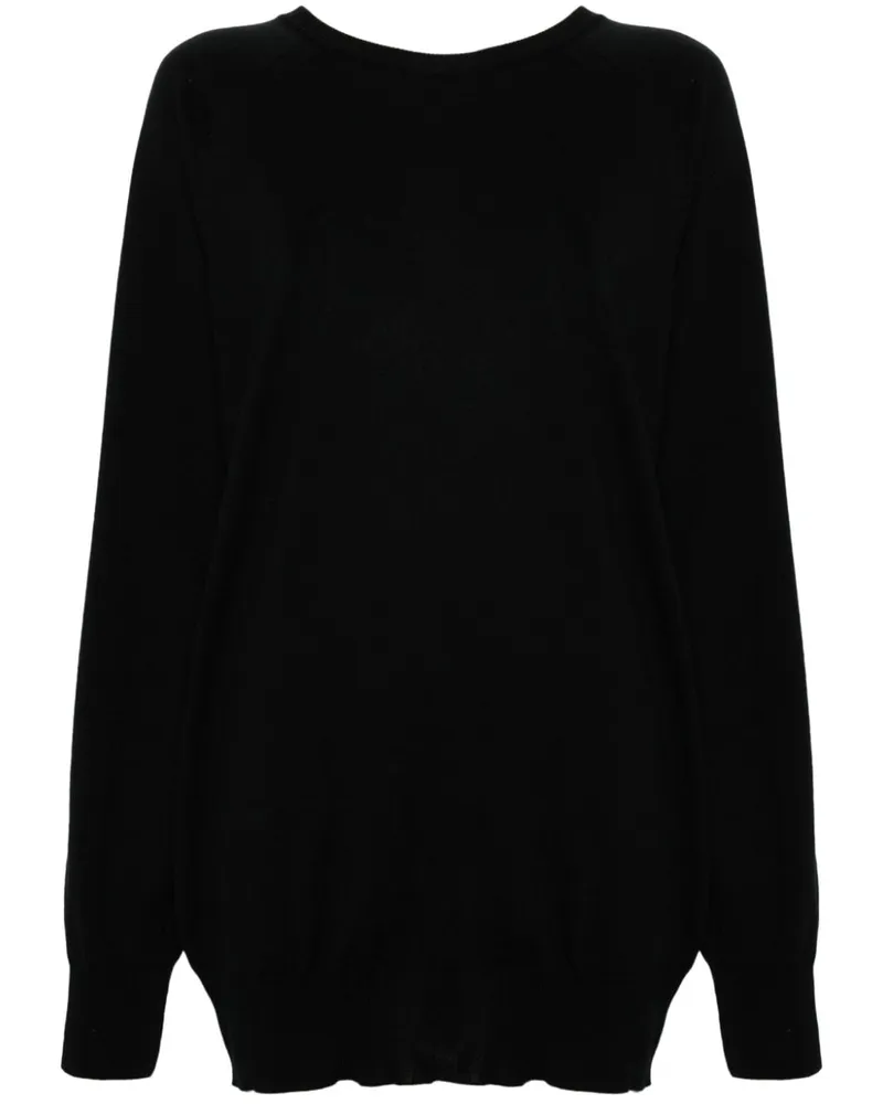 Moschino Pullover mit Kettendetail Schwarz