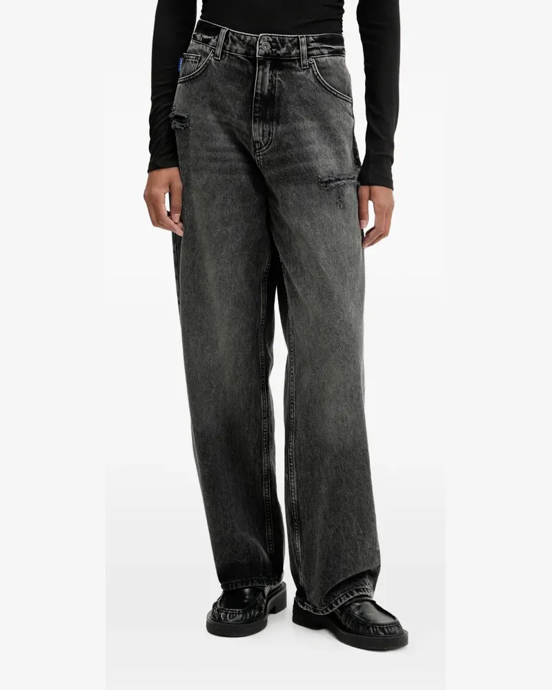 HUGO BOSS distressed-effect jeans - Grau Grau