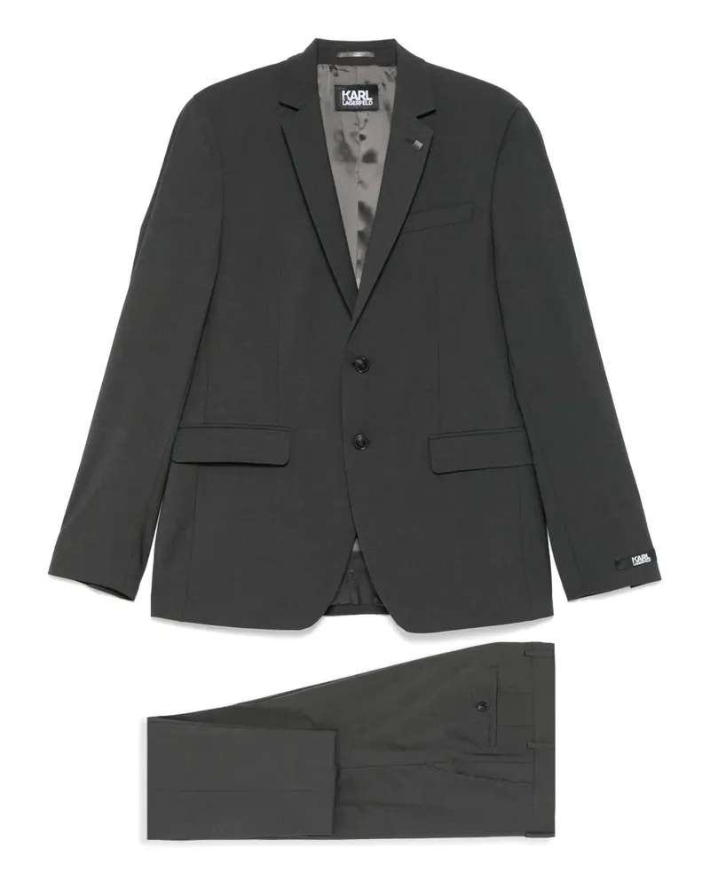 Karl Lagerfeld Einreihiger Anzug - Grau Grau