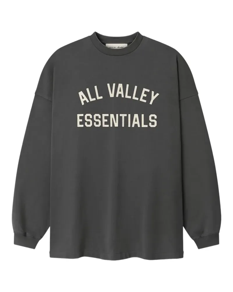 Fear of God Merch Langarmshirt in Mesh-Optik - Grau Grau