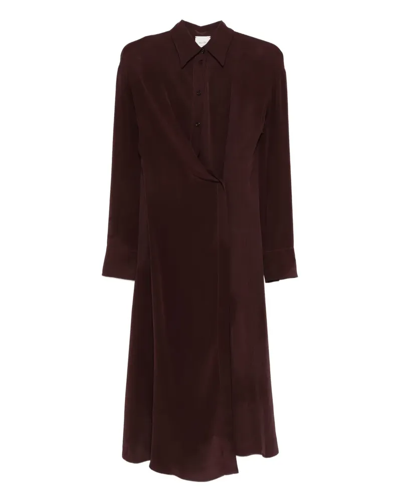 ALYSI Hemdkleid aus Seide - Rot Rot