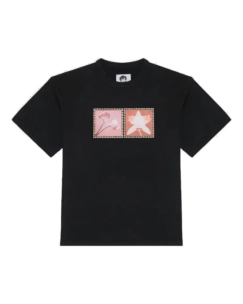 MISBHV x Robert Mapplethorpe T-Shirt mit Blumen-Print - Schwarz Schwarz