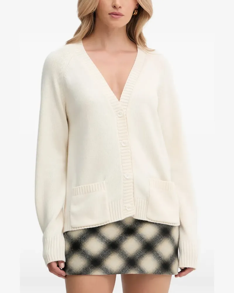 Silvian Heach Cardigan mit V-Ausschnitt - Nude Nude
