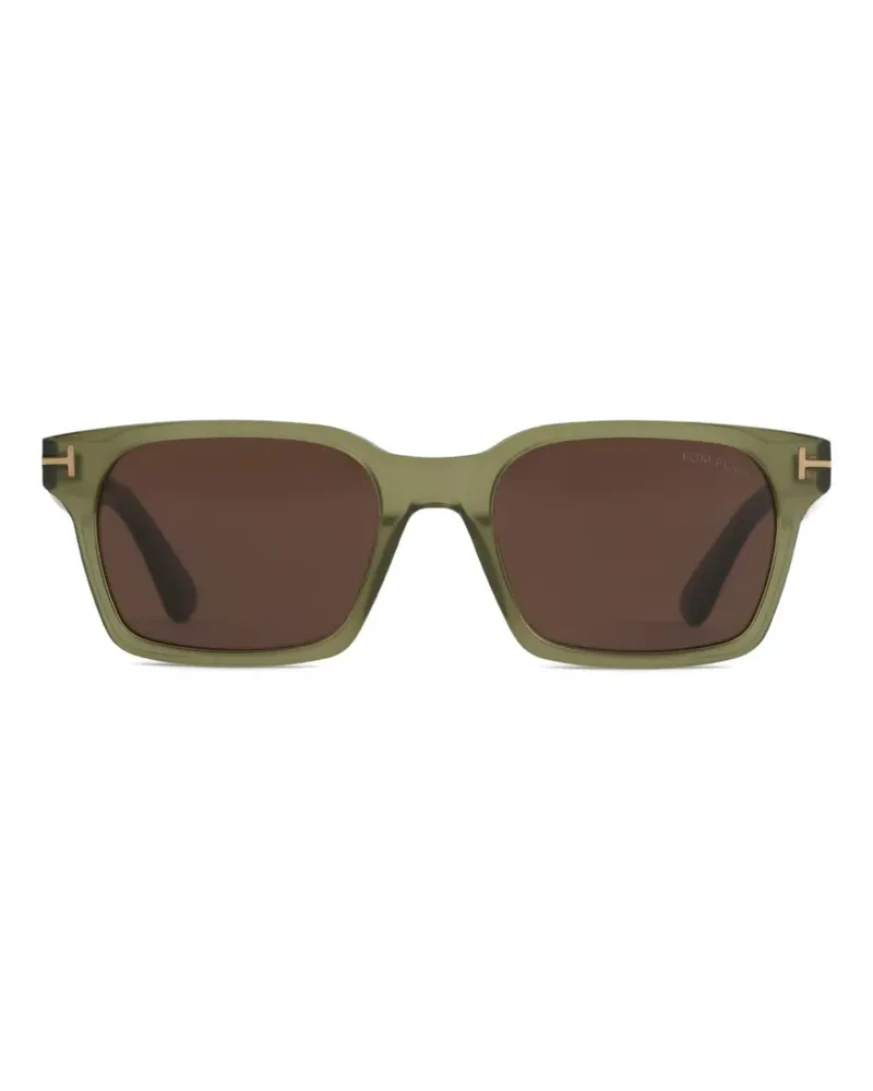 Tom Ford Sonnenbrille mit eckigem Gestell - Grün Grün