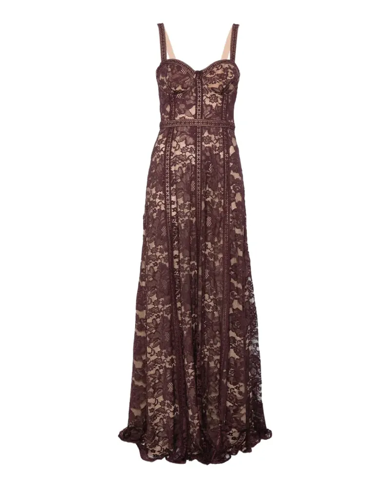 L'Agence Laynie lace maxi dress - Violett Violett