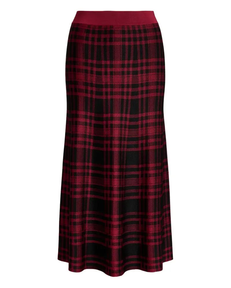 Ralph Lauren a-line plaid skirt - Rot Rot