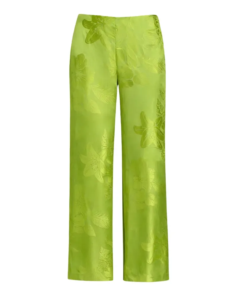 Retrofête Antoinette floral-pattern trousers - Grün Grün