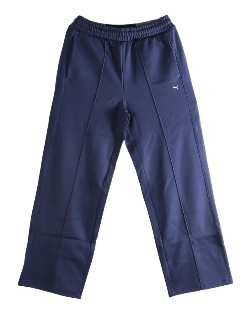 Puma T7 logo-embroidered track pants - Blau Blau