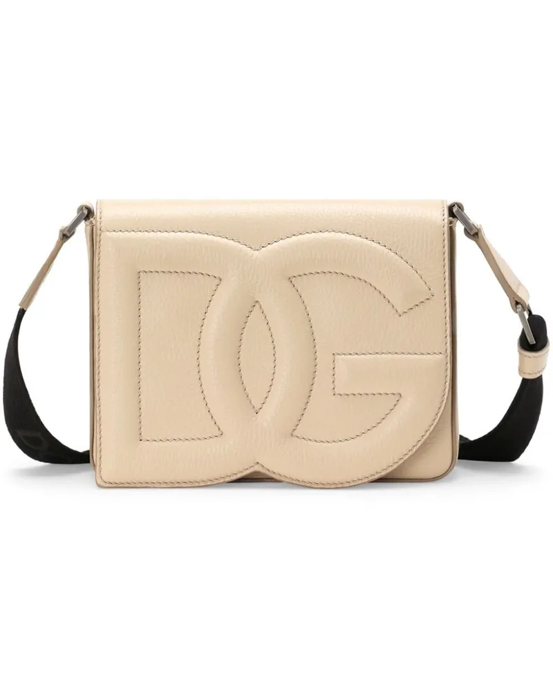 Dolce & Gabbana Mittelgroße DG Kuriertasche - Nude Nude