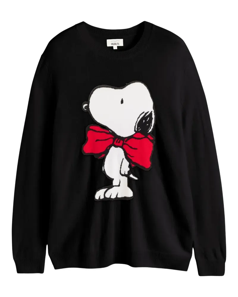 Chinti & Parker bow tie snoopy sweater - Schwarz Schwarz