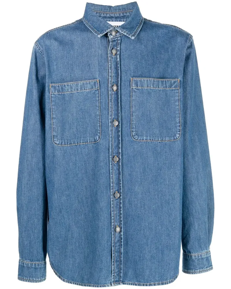 Moschino Jeanshemd mit Teddy-Print - Blau Blau