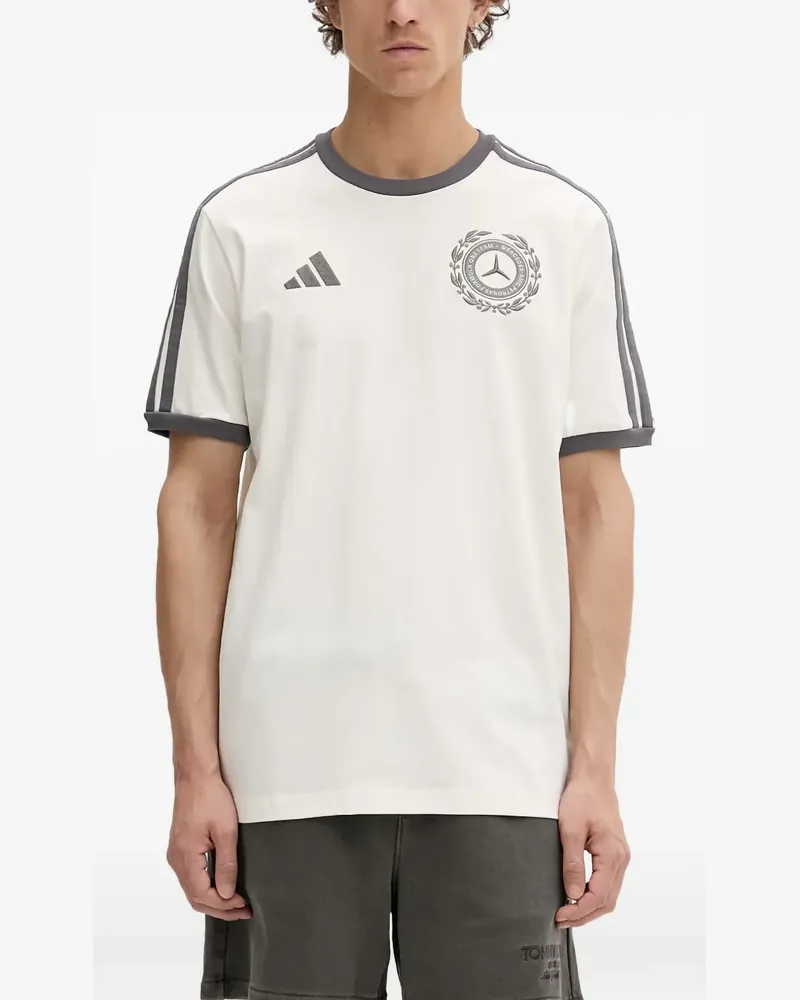 adidas Mercedes T-Shirt mit Logo-Stickerei - Weiß Weiß