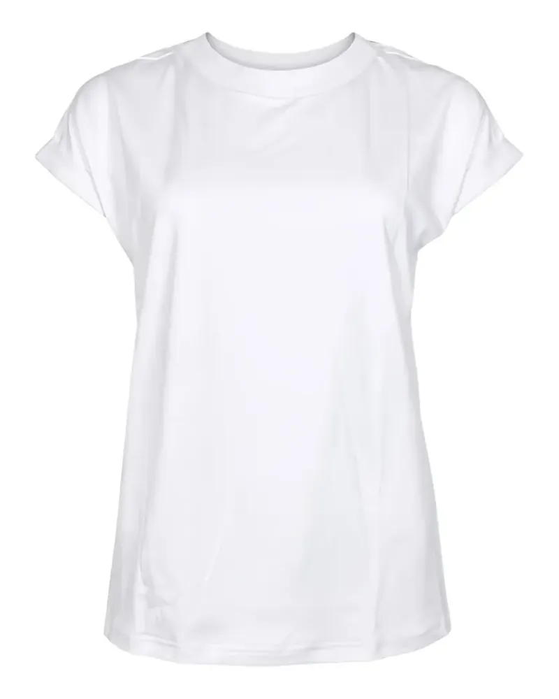 Eleventy rolled-sleeve crew-neck T-shirt - Weiß Weiß