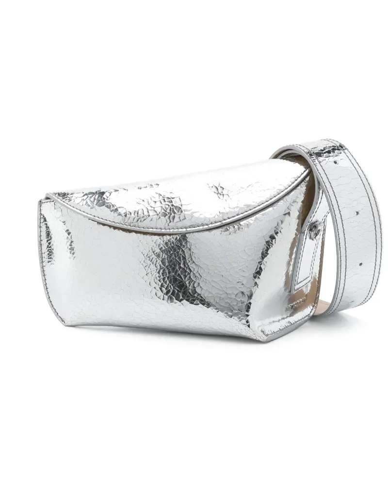 Alexander McQueen T-Bar Sling Schultertasche - Silber Silber