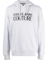 Versace Jeans Hoodie mit Logo-Print Grau