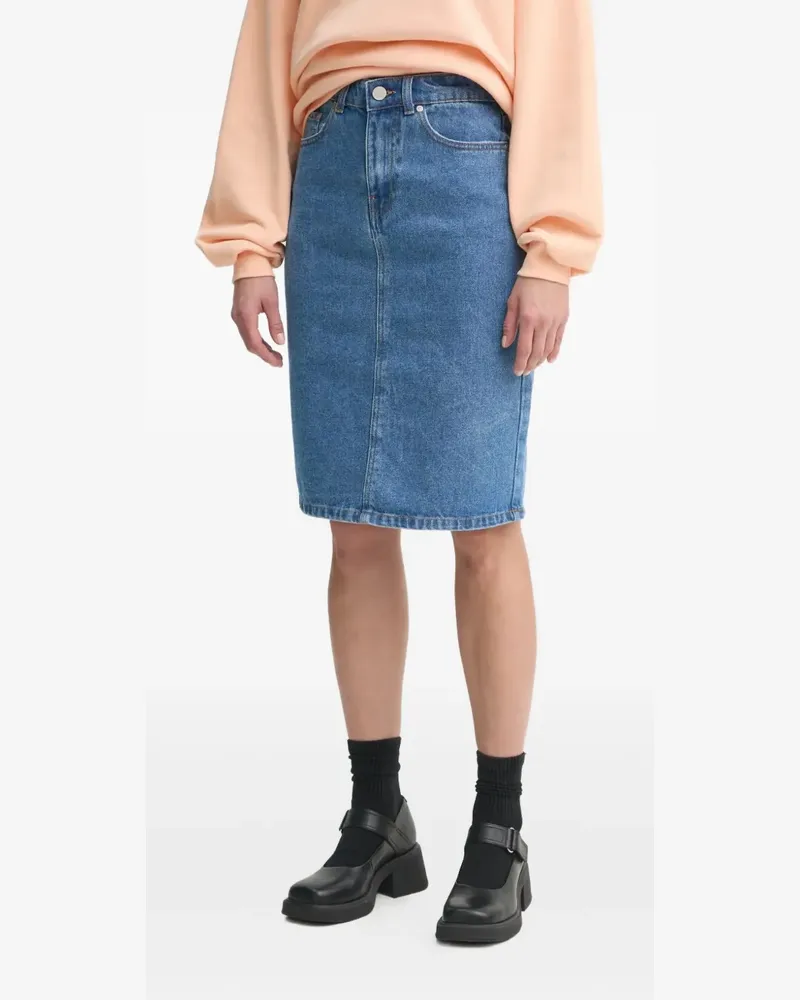 Day Birger et Mikkelsen Midirock aus Denim - Blau Blau