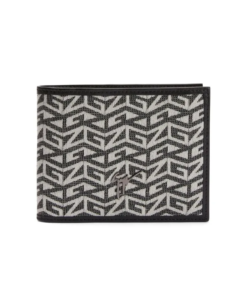 Giuseppe Zanotti Albert Portemonnaie mit Jacquardmuster - Schwarz Schwarz