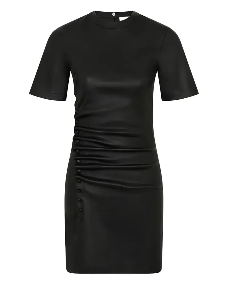 Paco Rabanne short-sleeve mini dress - Schwarz Schwarz