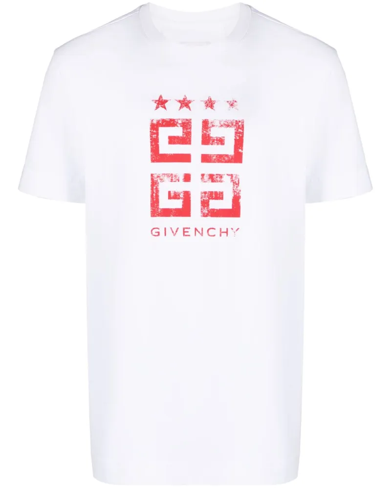 Givenchy T-Shirt mit 4G-Print - Weiß Weiß