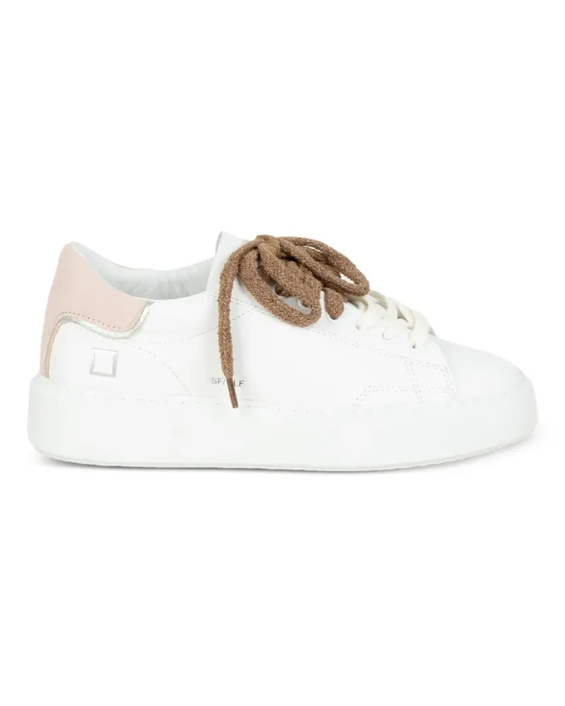 D.A.T.E. pink panel sneakers - Weiß Weiß