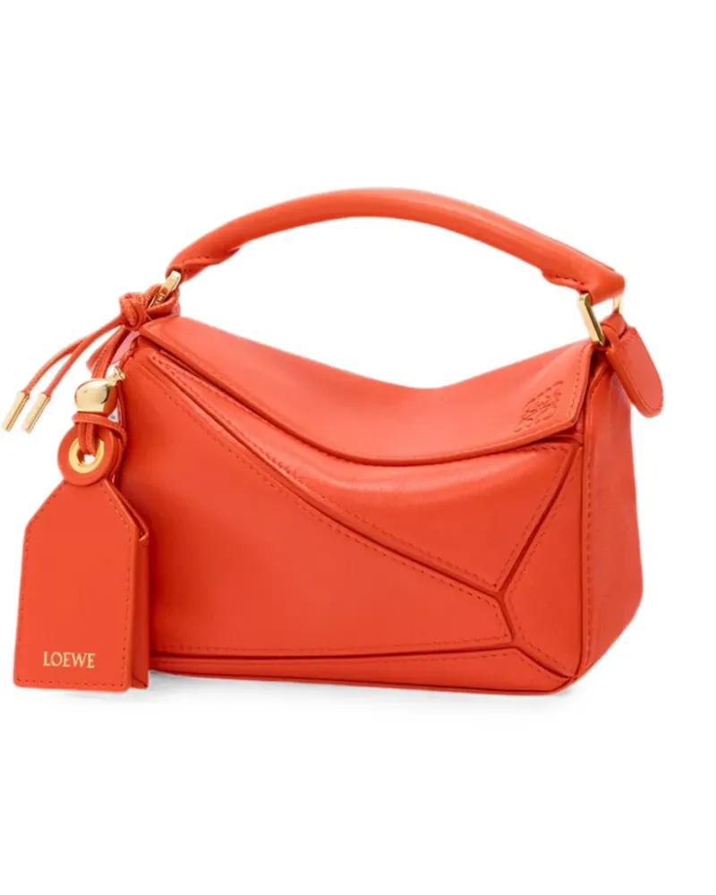 Loewe mini Puzzle leather bag - Orange Orange