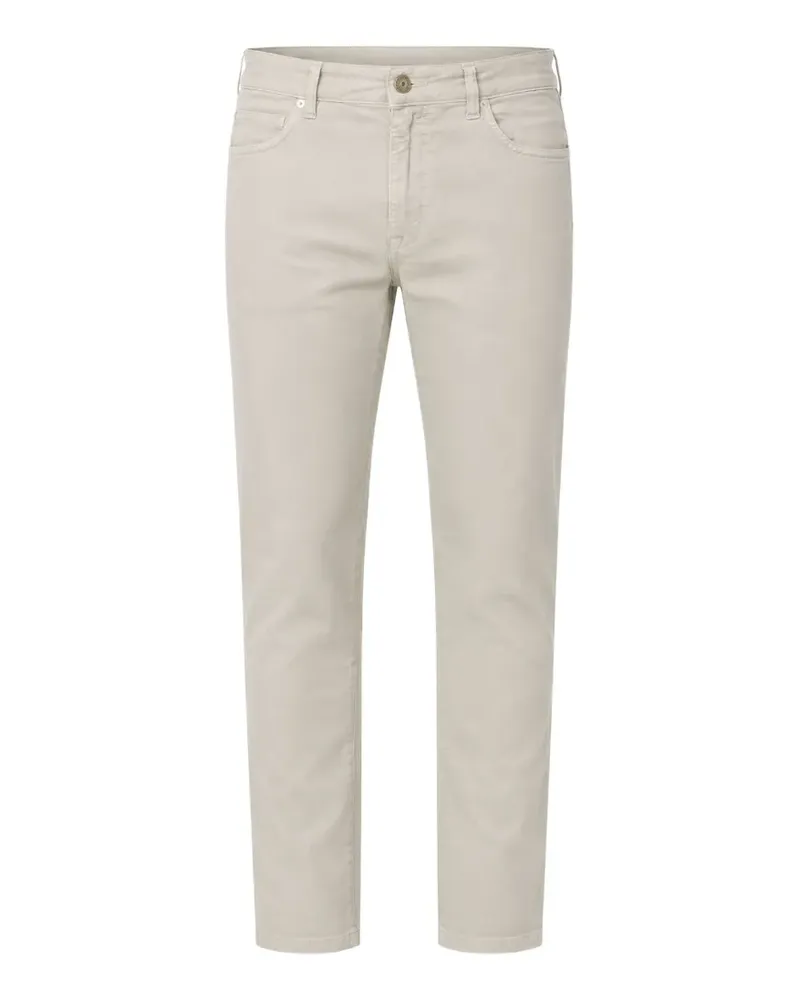 Siviglia slim-fit gabardine trousers - Nude Nude