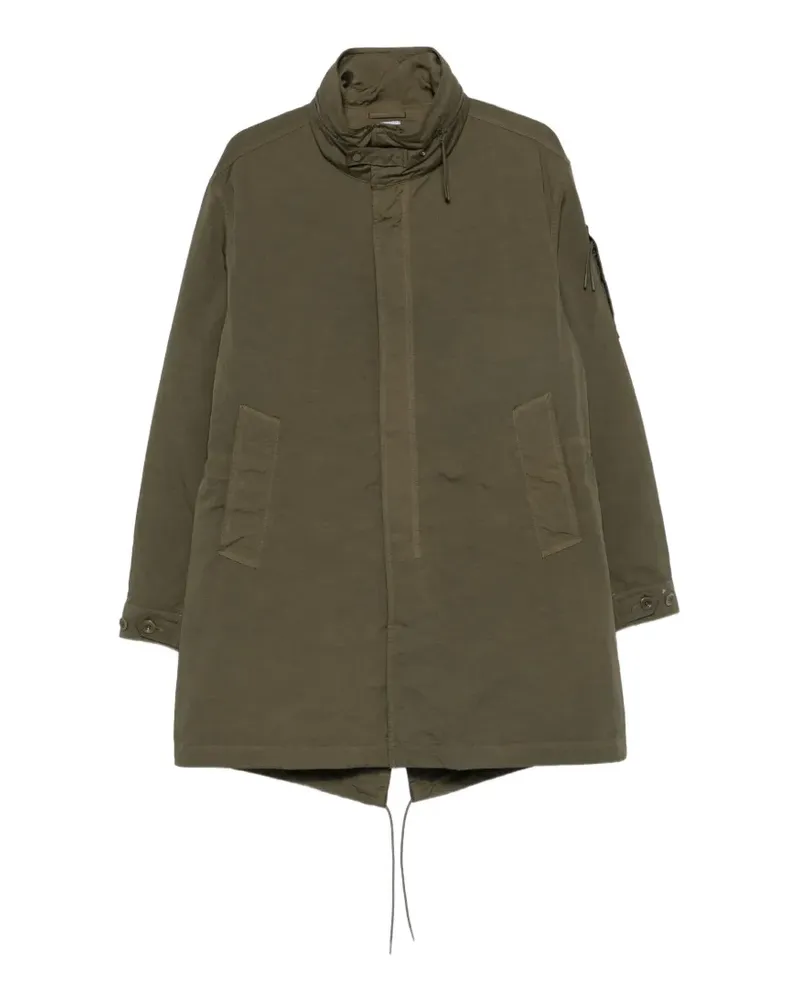 C.P. Company Jacke mit Schwalbenschwanz und Linsen-Detail - Grün Grün