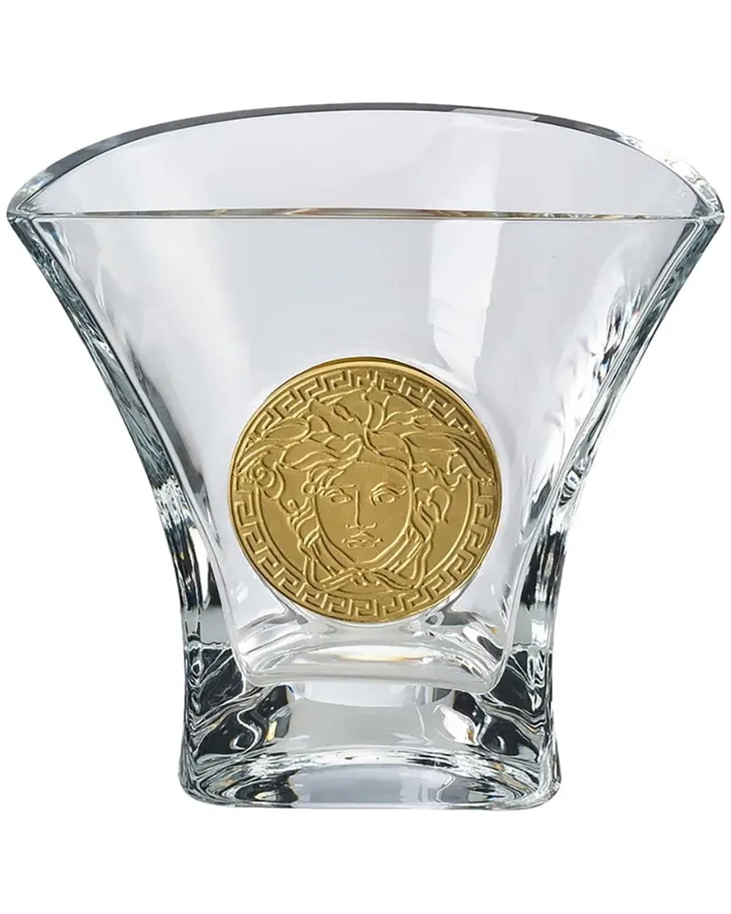 Versace x Rosenthal Glasvase mit Medusa - Weiß Weiß