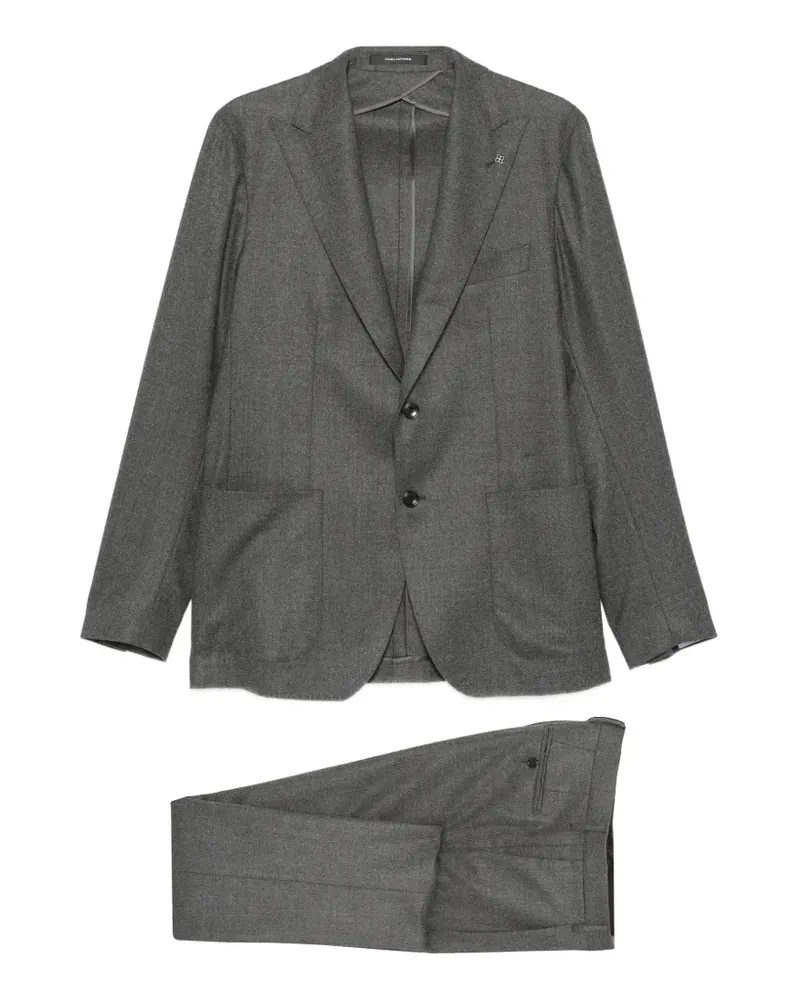 Tagliatore Anzug mit fallendem Revers - Grau Grau