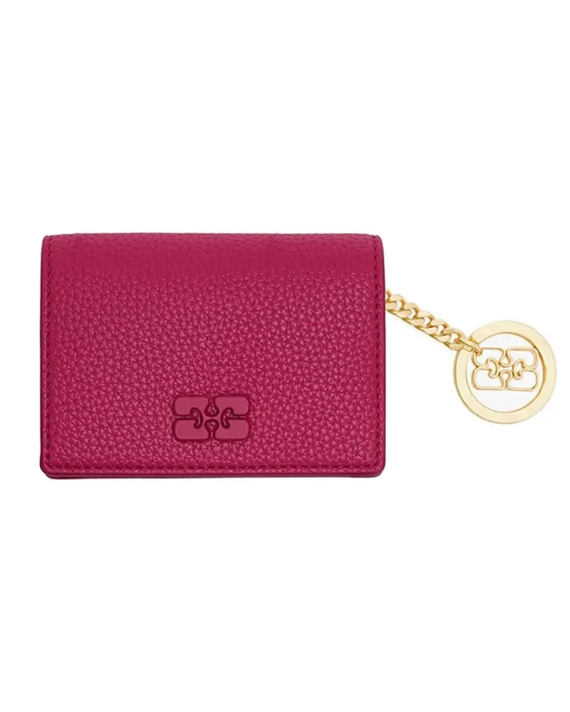 Ganni Bou flap card holder - Rosa Rosa