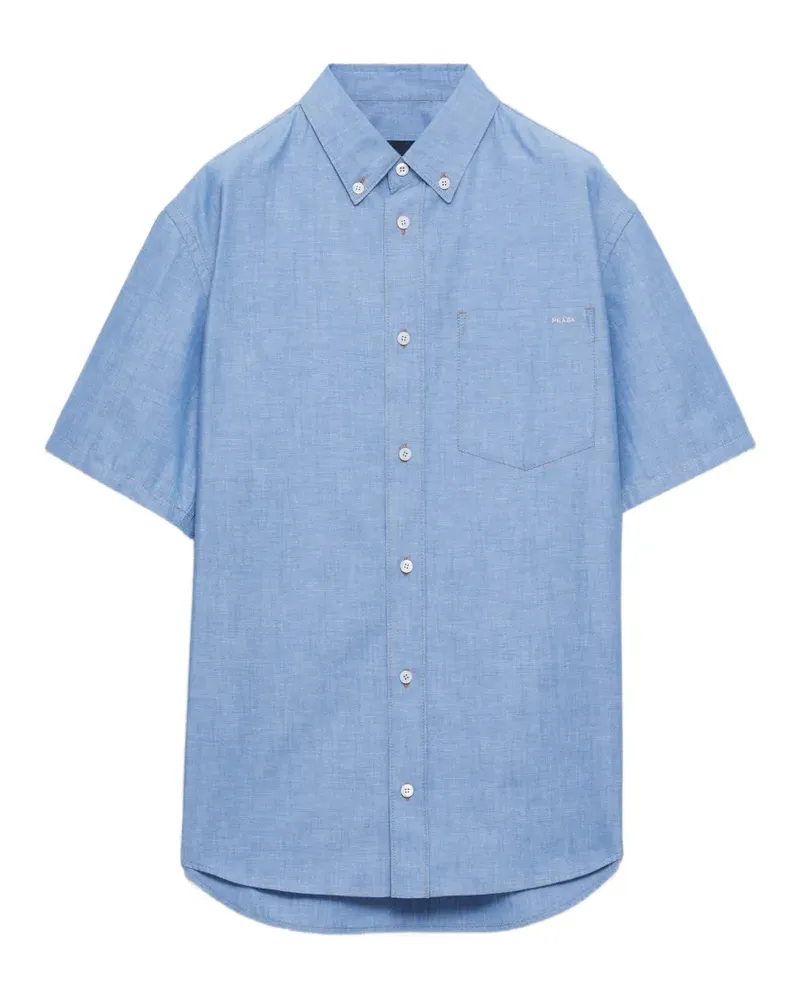 Prada chambray short-sleeve shirt - Blau Blau