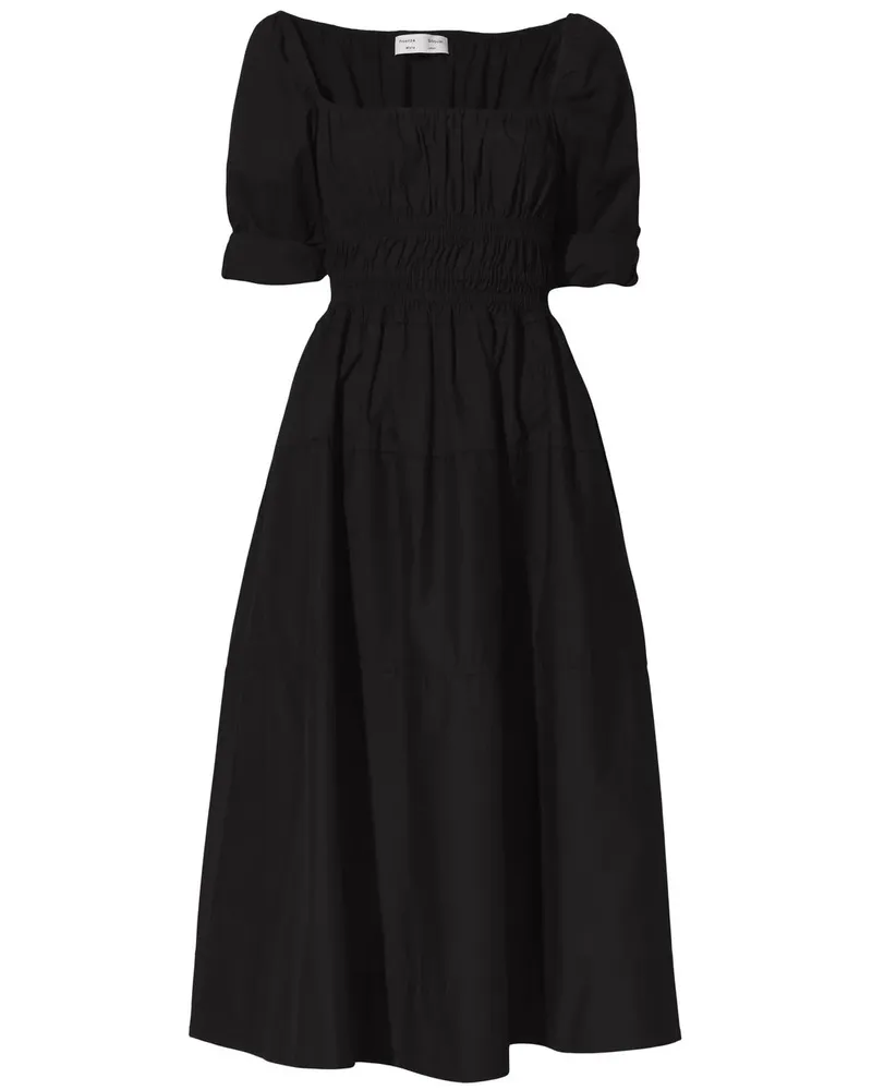 Proenza Schouler Kleid mit eckigem Ausschnitt - Schwarz Schwarz