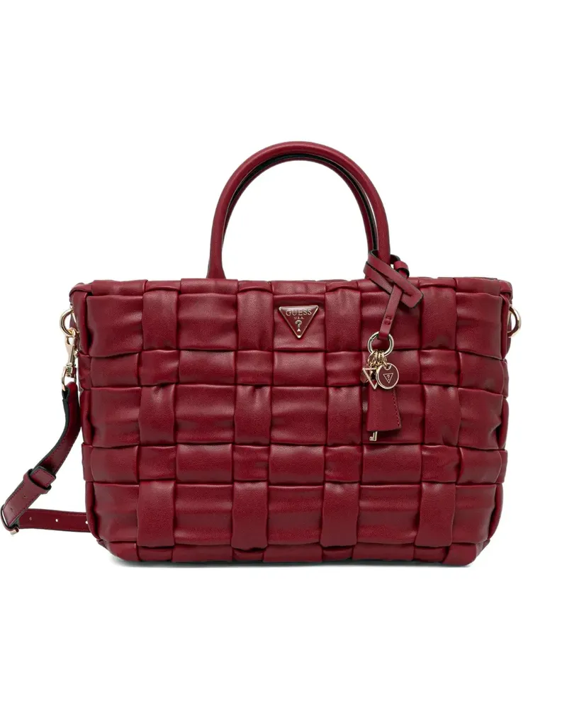 Guess Marion woven tote bag - Rot Rot