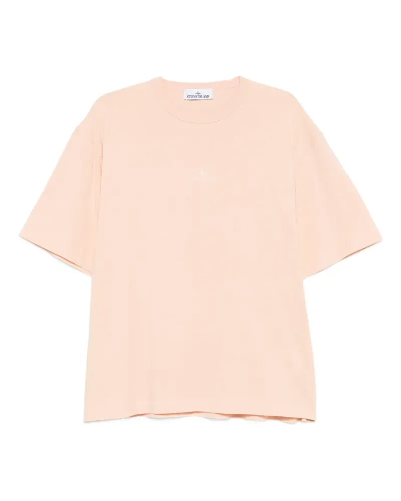 Stone Island T-Shirt mit Logo - Rosa Rosa