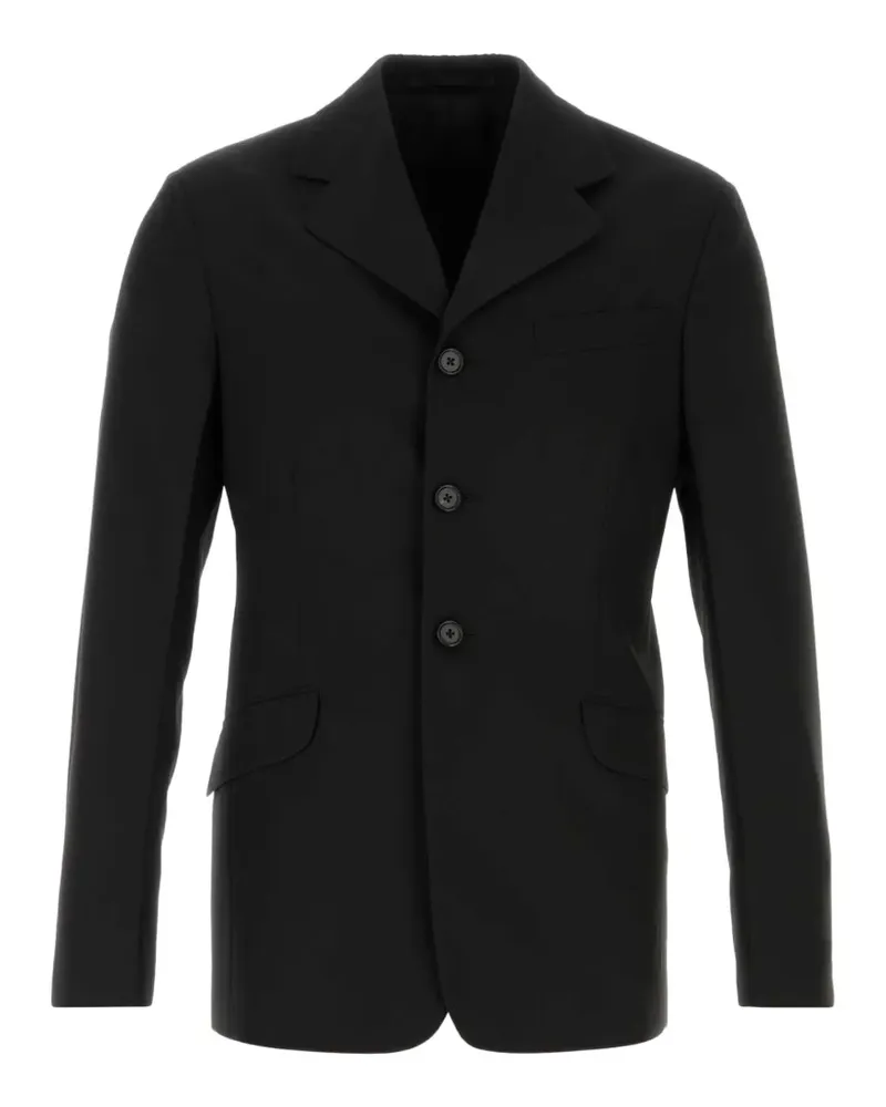 Jil Sander single-breasted notched-lapels blazer - Schwarz Schwarz