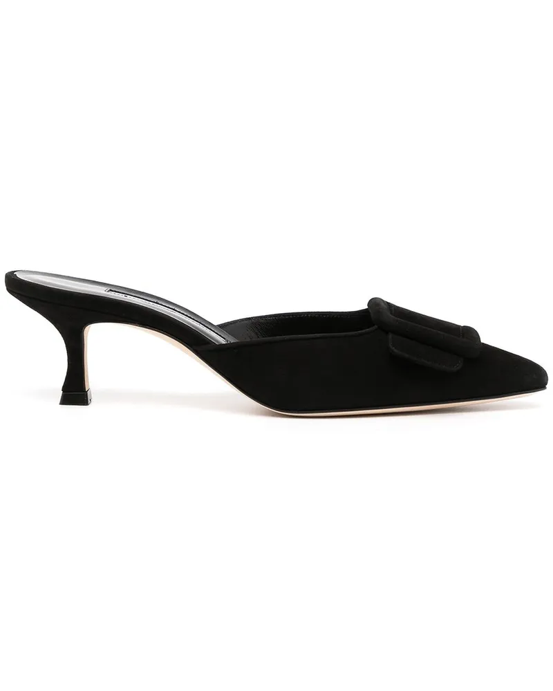 Manolo Blahnik Maysale Mules 50mm - Schwarz Schwarz