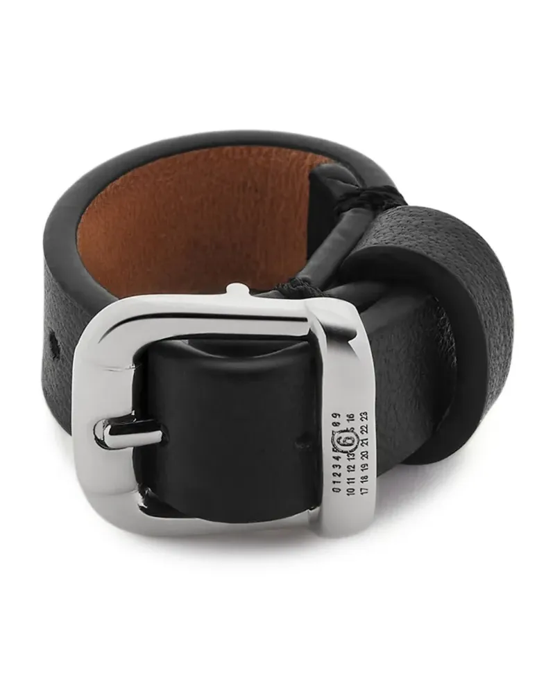 Maison Margiela Ring mit Schnalle - Schwarz Schwarz