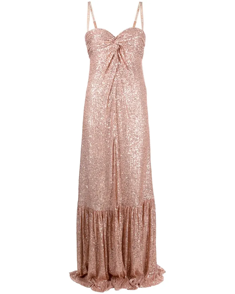 Elisabetta Franchi Abendkleid mit Pailletten - Rosa Rosa