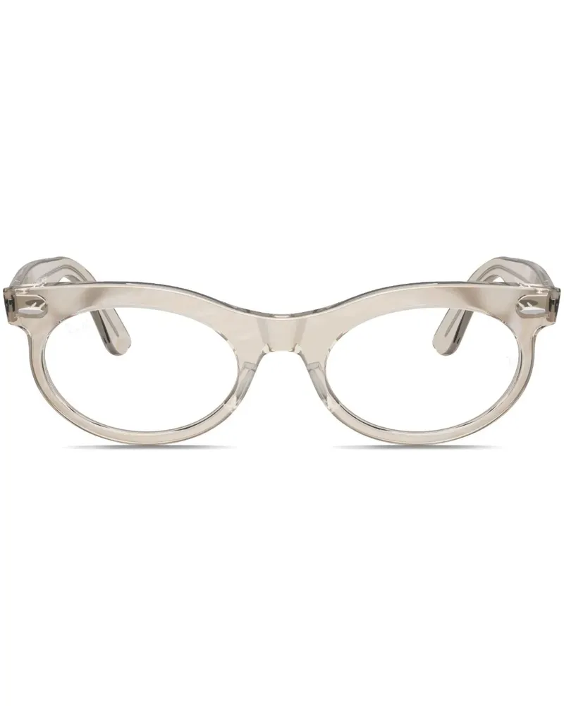 Ray Ban Wayfarer Brille mit ovalem Gestell - Nude Nude