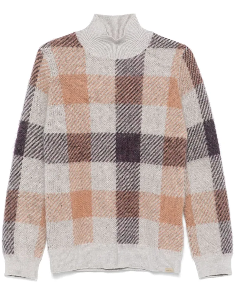 Woolrich Pullover mit Karomuster - Grau Grau