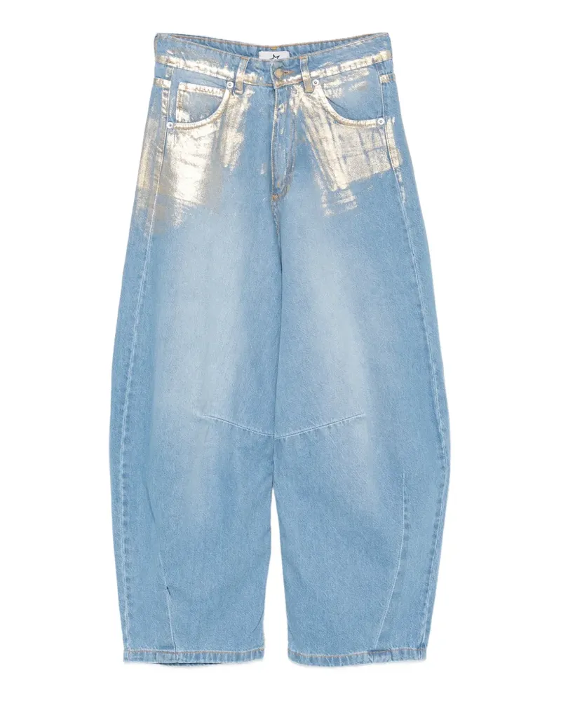 MARC ELLIS Jeans im Metallic-Look - Blau Blau