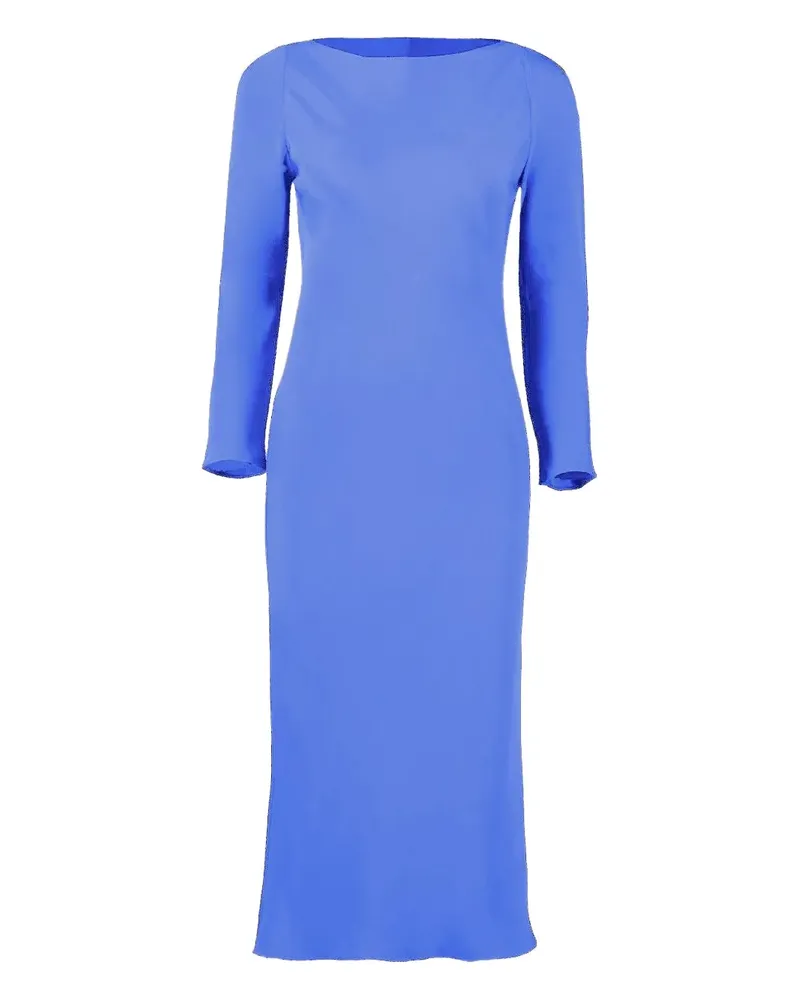 Peter Cohen Midikleid mit langen Ärmeln - Blau Blau