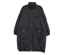 Cargo Oversized-Mantel mit Reißverschluss - Blau