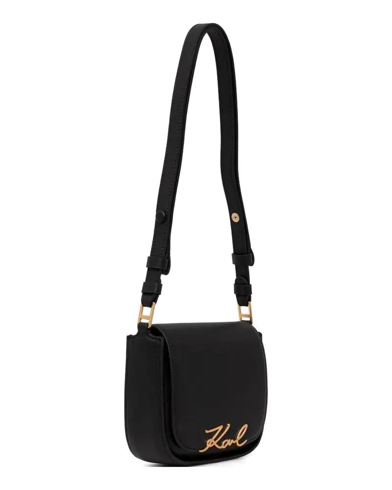 Karl Lagerfeld Karl signature-plaque cross body bag - Schwarz Schwarz