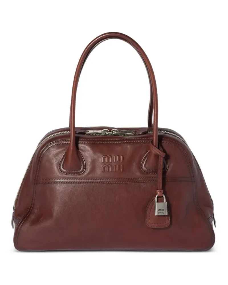 Miu Miu Mittelgroße Vivant Tote Bag - Braun Braun