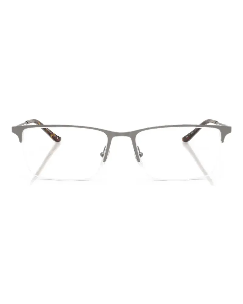 Emporio Armani Brille mit eckigem Gestell - Silber Silber
