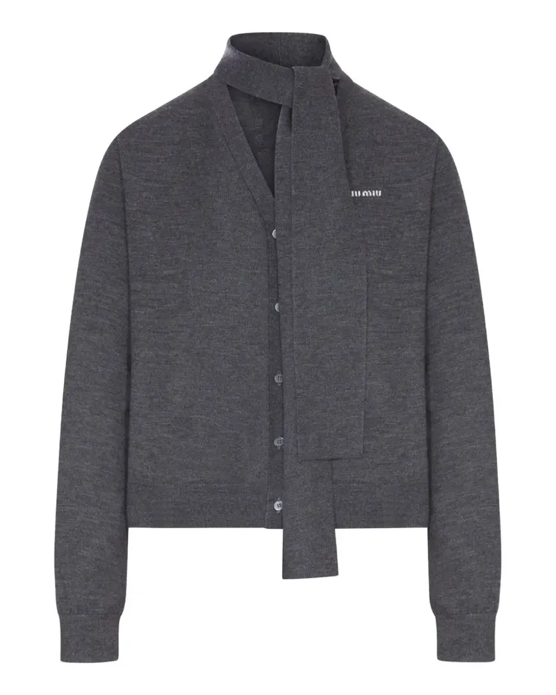 Miu Miu Klassischer Cardigan - Grau Grau