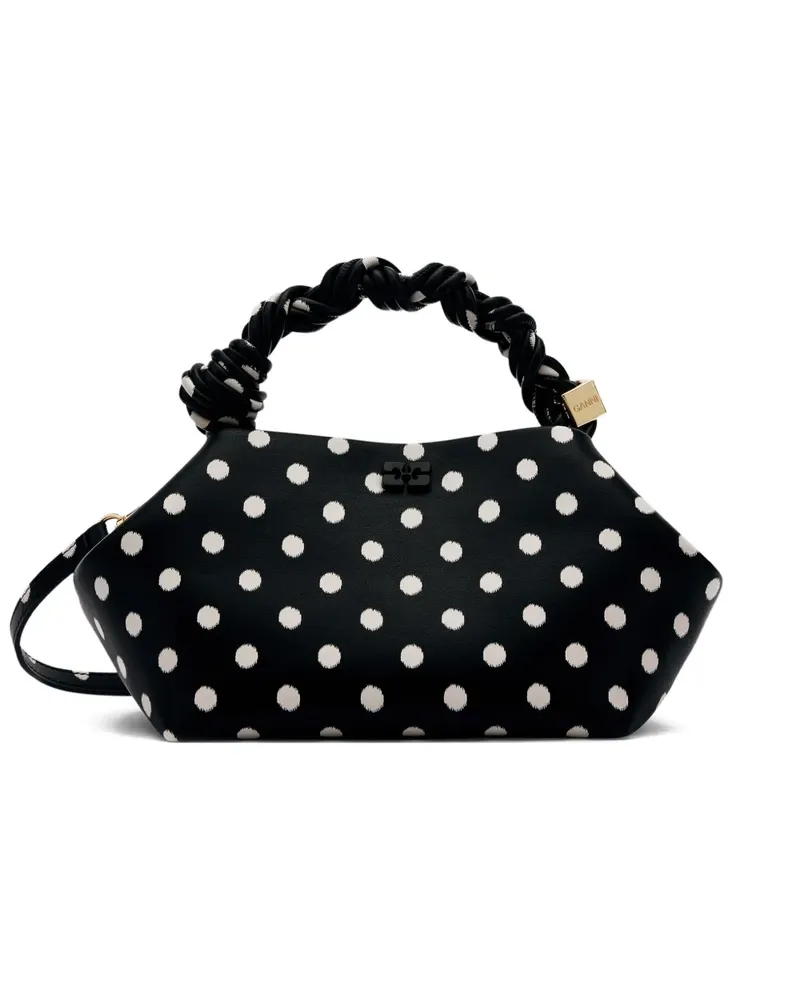 Ganni Handtasche mit Print - Schwarz Schwarz
